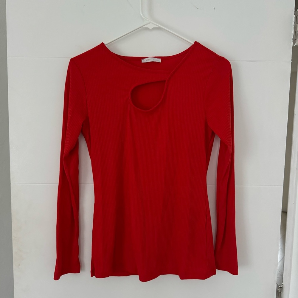 Red blouse